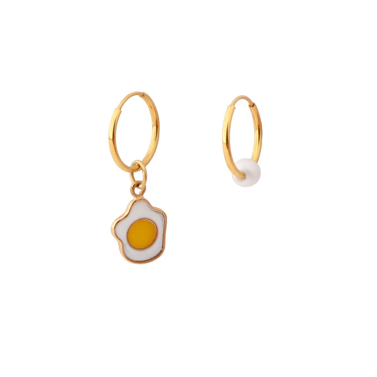 گوشواره حلقه ای نیمرو کد E-1088